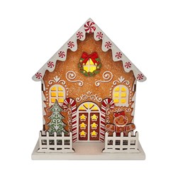LED Gingerbread House 15x18cm