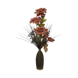 Autumn Rose Bottle Floral 56cm Autumn Rose Bottle Floral 56cm