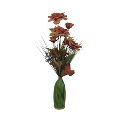 Autumn Rose Bottle Floral 56cm