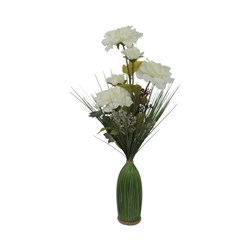 White Rose Bottle Floral 56cm White Rose Bottle Floral 56cm