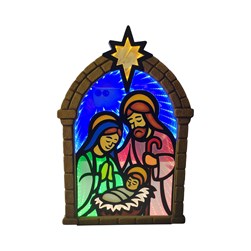 LED Nativity 25x45cm
