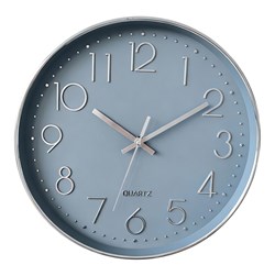 Grey Wall Clock 30cm