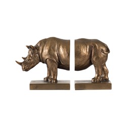 Pair of Rhino Bookends 25x16cm Pair of Rhino Bookends 25x16cm