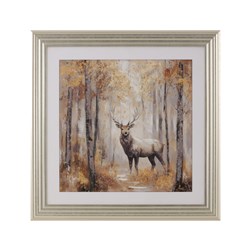Stag Framed Picture 90x94cm
