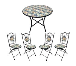 Altino Bistro Set 90x75cm x 4 Chairs