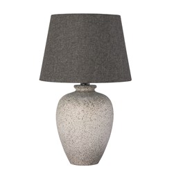 Ceramic Stone Table Lamp Grey 49cm Ceramic Stone Table Lamp Grey 49cm