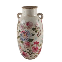 Vintage Rose Amphora Vase 31cm