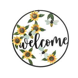 Sunflower Bee Wall Art 60cm Sunflower Bee Wall Art 60cm