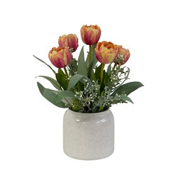 Orange Tulip Ceramic Pot 33cm Orange Tulip Ceramic Pot 33cm