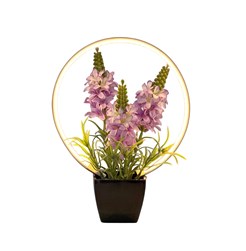 LED Purple Lupin Lamp 26cm