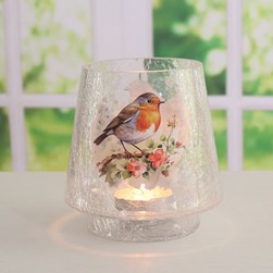 Robin Candle Holder 18cm Robin Candle Holder 18cm