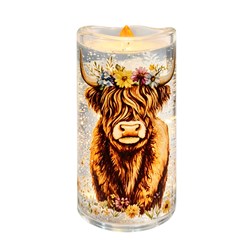 LED Highland Cow Candle Spinner 15cm LED Highland Cow Candle Spinner 15cm