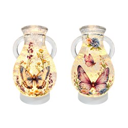 LED Butterfly Vase Spinner 22cm 2 Assorted