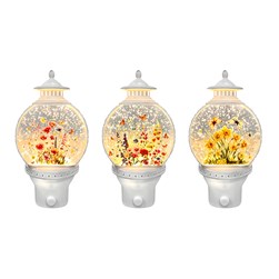LED Floral Plug In 19cm 3 Assorted
