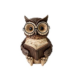 Owl Reading 20cm