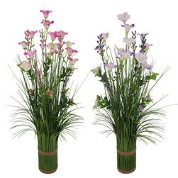 Bell Flower Mix Grass Bundle 65cm 2 Assorted Bell Flower Mix Grass Bundle 65cm 2 Assorted