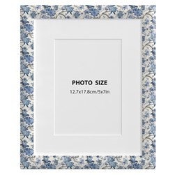Blue Floral Photo Frame 5x7 Blue Floral Photo Frame 5x7