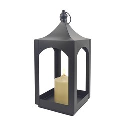LED Pagoda Lantern Black 35cm LED Pagoda Lantern Black 35cm