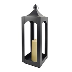 LED Pagoda Lantern Black 54cm