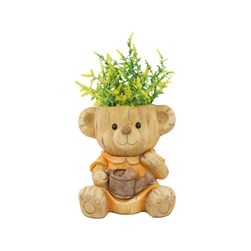 Bear Planter Orange 25cm