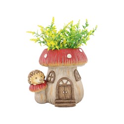 Mushroom & Hedgehog Planter 22cm