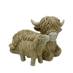 Mother & Son Highland Cow 10cm