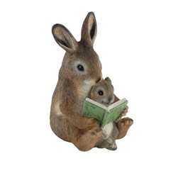 Rabbits Reading 19cm