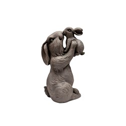 Stone Finish Garden Rabbit 39cm