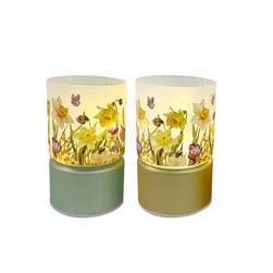 LED Flower Rotating Deco 15cm 2 Assorted