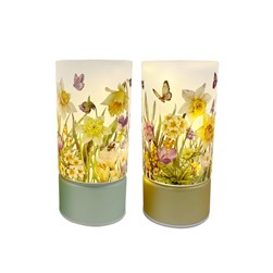 LED Flower Rotating Deco 21cm 2 Assorted