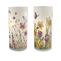 LED Flower Rotating Deco 21cm 2 Assorted