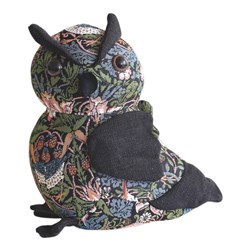 Black Tapestry Owl Doorstop 26cm Black Tapestry Owl Doorstop 26cm