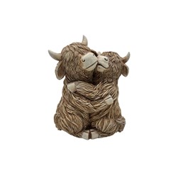 Playful Highland Cows 18cm