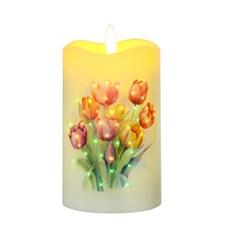LED Tulip Candle 7.5cmx12.5cm LED Tulip Candle 7.5cmx12.5cm