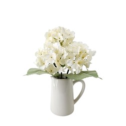 White Hydrangea Jug 34cm