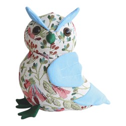Vintage Tapestry Owl Doorstop 26cm