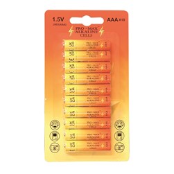 AAA Batteries Blister Pack 10 Cells AAA Batteries Blister Pack 10 Cells