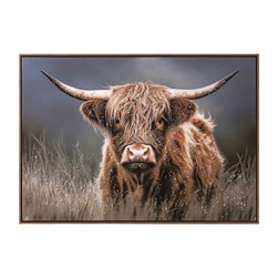 Acrylic Highland Cow Art 102x72cm Acrylic Highland Cow Art 102x72cm