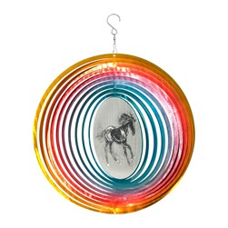 Animated Horse Wind Spnnr 30cm