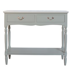 Aqua Grey 2 Drawer Console 90x75cm Aqua Grey 2 Drawer Console 90x75cm