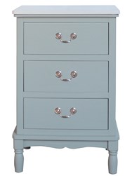 Aqua Grey 3 Drawer Cabinet 43x66cm Aqua Grey 3 Drawer Cabinet 43x66cm