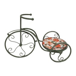 Arpino Bike Plant Stand - Peach Design 54x22cm