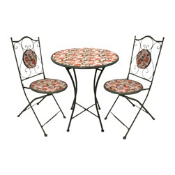 Arpino Bistro Set - Peach Design 60x75cm Arpino Bistro Set - Peach Design 60x75cm