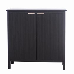 Black 2 Door Storage Side Table Black 2 Door Storage Side Table
