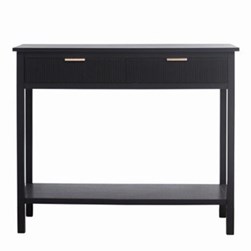Black 2 Drawer Console Table Black 2 Drawer Console Table