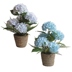 Blue Hydrangea Basket 50cm 2 Assorted Blue Hydrangea Basket 50cm 2 Assorted