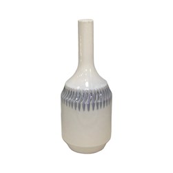 Blue & White Skittle Vase 37cm Blue & White Skittle Vase 37cm