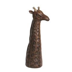 Brown Giraffe Head Figurine 39.5cm Brown Giraffe Head Figurine 39.5cm