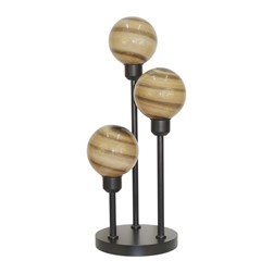 Brown Swirl Table Lamp 22x52cm