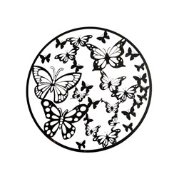 Butterflies Wall Art Bronze 60cm